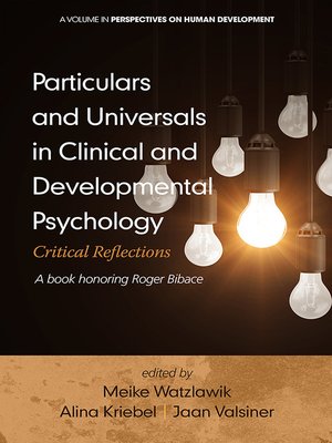 cover image of Particulars and Universals in Clinical and Developmental Psychology